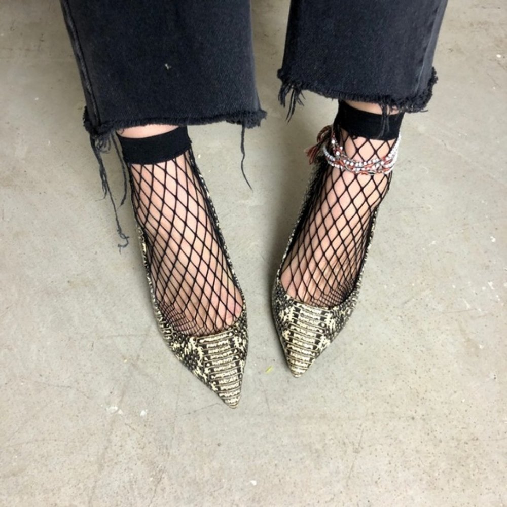 $10/$20/$30 SALE 🚨 BUNDLE 4 SAVINGS NWT Black Fishnet Stretch Mesh Socks